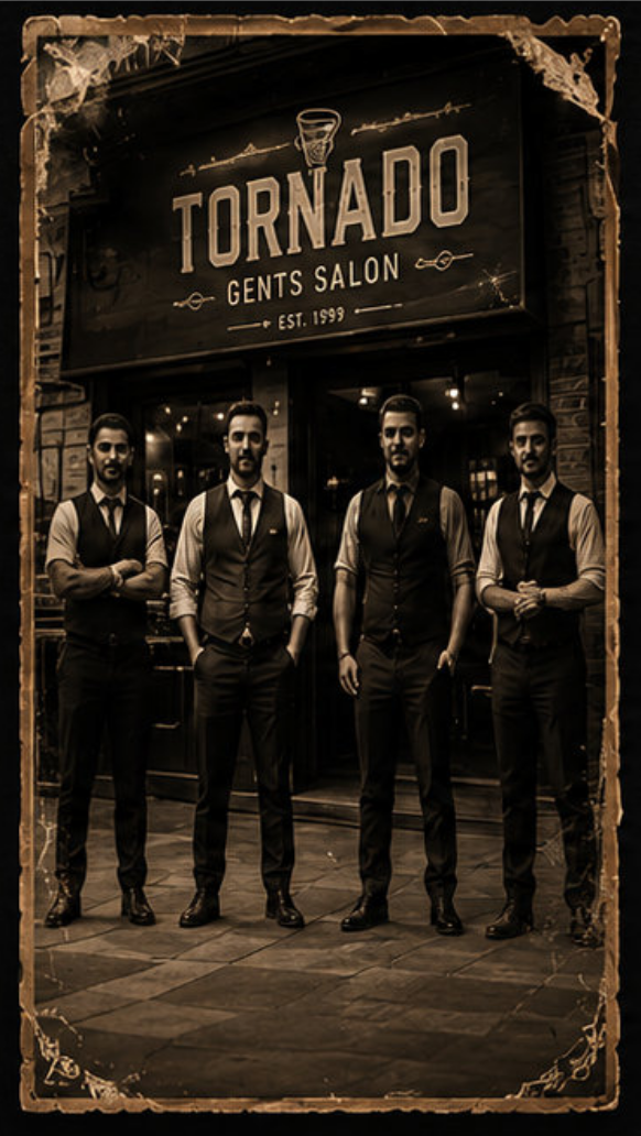 Tornado Gents Salon heritage team