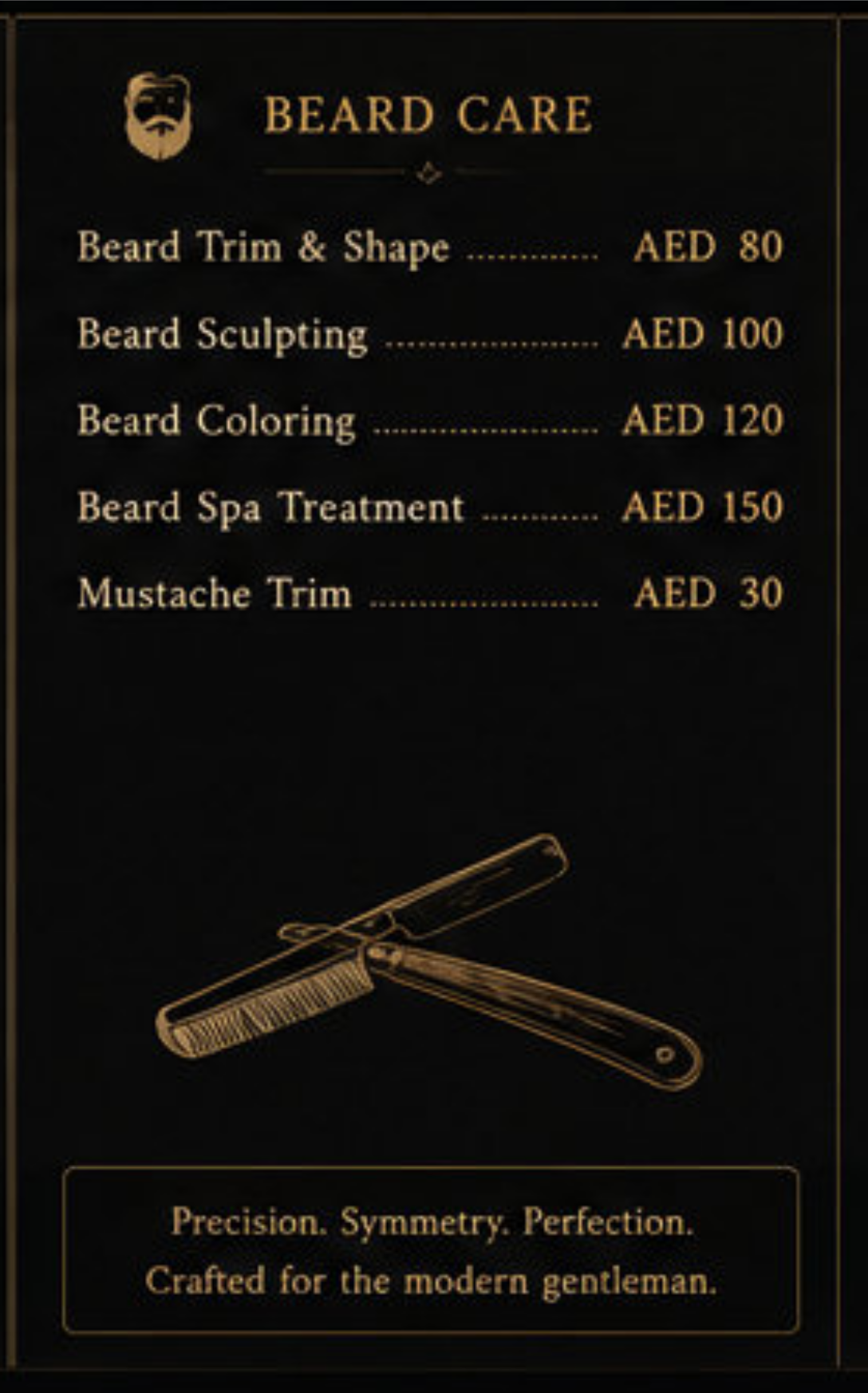 Tornado beard care price menu